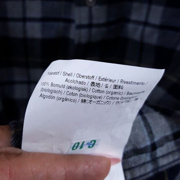 NORSE PROJECTS Shirt Mens Medium Gray Check Button Up CARSTEN FLANNEL $215 - Picture 8 of 11